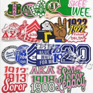 AKA Sorority Embroidery Patches